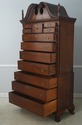 F73274: Antique 18th Century Cherry Chest on Chest