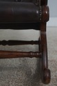 L73334: Brown Tufted Leather Rocking Chair