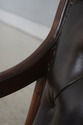 L73334: Brown Tufted Leather Rocking Chair