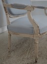 L73333: French Louis XVI Style Blue & White Oval B