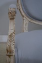 L73333: French Louis XVI Style Blue & White Oval B