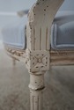 L73333: French Louis XVI Style Blue & White Oval B