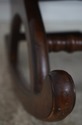 L73334: Brown Tufted Leather Rocking Chair