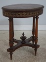 LF73389: Vintage Louis XVI Mahogany Marquetry Inla
