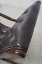 L73334: Brown Tufted Leather Rocking Chair