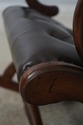 L73334: Brown Tufted Leather Rocking Chair
