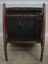 L73334: Brown Tufted Leather Rocking Chair