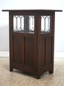 73379: STICKLEY Roycroft Mission Oak Leaded Glass 