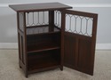 73379: STICKLEY Roycroft Mission Oak Leaded Glass 