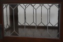 73379: STICKLEY Roycroft Mission Oak Leaded Glass 