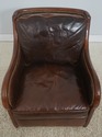 73454: THEODORE ALEXANDER Leather & Mahogany Club 