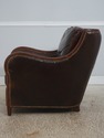 73454: THEODORE ALEXANDER Leather & Mahogany Club 