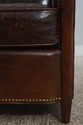 73454: THEODORE ALEXANDER Leather & Mahogany Club 