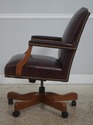 73472: ETHAN ALLEN Burgundy Leather Desk Chair