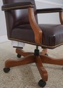 73472: ETHAN ALLEN Burgundy Leather Desk Chair