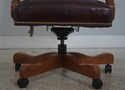 73472: ETHAN ALLEN Burgundy Leather Desk Chair