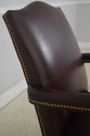 73472: ETHAN ALLEN Burgundy Leather Desk Chair