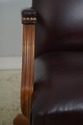 73472: ETHAN ALLEN Burgundy Leather Desk Chair