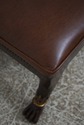 73455: THEODORE ALEXANDER Regency Style Leather Fo