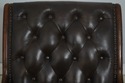 L73334: Brown Tufted Leather Rocking Chair
