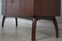 F73403: Mid Century Modern Design Walnut Credenza