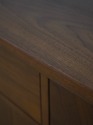 F73403: Mid Century Modern Design Walnut Credenza