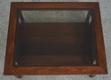 73423: STICKLEY Mission Cherry Glass Top Coffee Ta