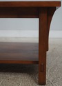 73423: STICKLEY Mission Cherry Glass Top Coffee Ta