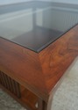 73423: STICKLEY Mission Cherry Glass Top Coffee Ta