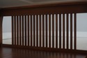 73423: STICKLEY Mission Cherry Glass Top Coffee Ta