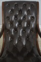 L73334: Brown Tufted Leather Rocking Chair