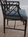 L73381: Pair of Ebonized Chinese Chippendale Faux 