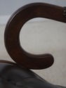 L73334: Brown Tufted Leather Rocking Chair