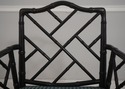 L73381: Pair of Ebonized Chinese Chippendale Faux 