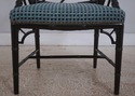 L73381: Pair of Ebonized Chinese Chippendale Faux 