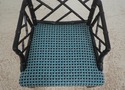 L73381: Pair of Ebonized Chinese Chippendale Faux 