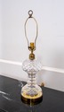 F69102: WATERFORD Crystal & Brass Table Lamp