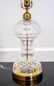 F69102: WATERFORD Crystal & Brass Table Lamp