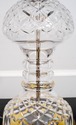 F69102: WATERFORD Crystal & Brass Table Lamp