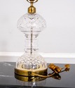 F69102: WATERFORD Crystal & Brass Table Lamp