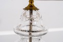 F69103: Pair of WATERFORD Brass & Crystal Lamps w/