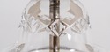 F69103: Pair of WATERFORD Brass & Crystal Lamps w/