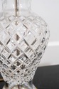 F69103: Pair of WATERFORD Brass & Crystal Lamps w/