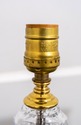 F69104: Small WATERFORD Brass & Crystal Lamp