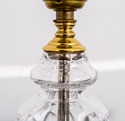F69104: Small WATERFORD Brass & Crystal Lamp