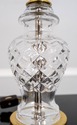 F69104: Small WATERFORD Brass & Crystal Lamp