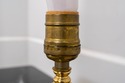 F69105: Pair of Small WATERFORD Crystal & Brass La