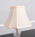 F69105: Pair of Small WATERFORD Crystal & Brass La