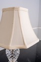 F69105: Pair of Small WATERFORD Crystal & Brass La