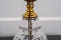 F69105: Pair of Small WATERFORD Crystal & Brass La